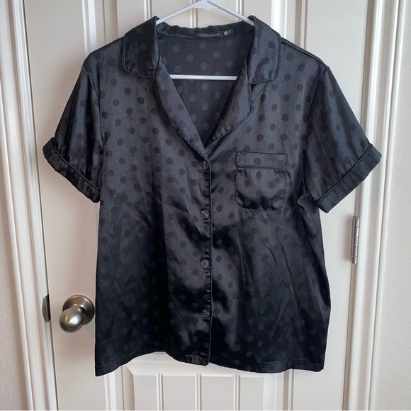 Tart intimate polkadot satin pajama shirt - Picture 1 of 4